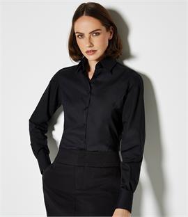 Kustom Kit Ladies Long Sleeve Business Shirt